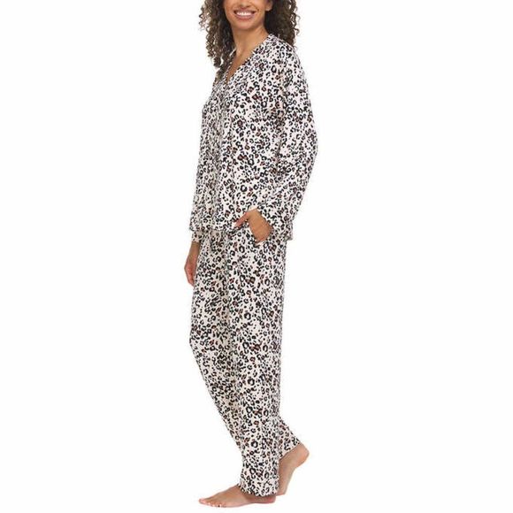 Flora Nikrooz Ladies' Notch Collar 2-piece Pajama Set - Picture 4 of 7